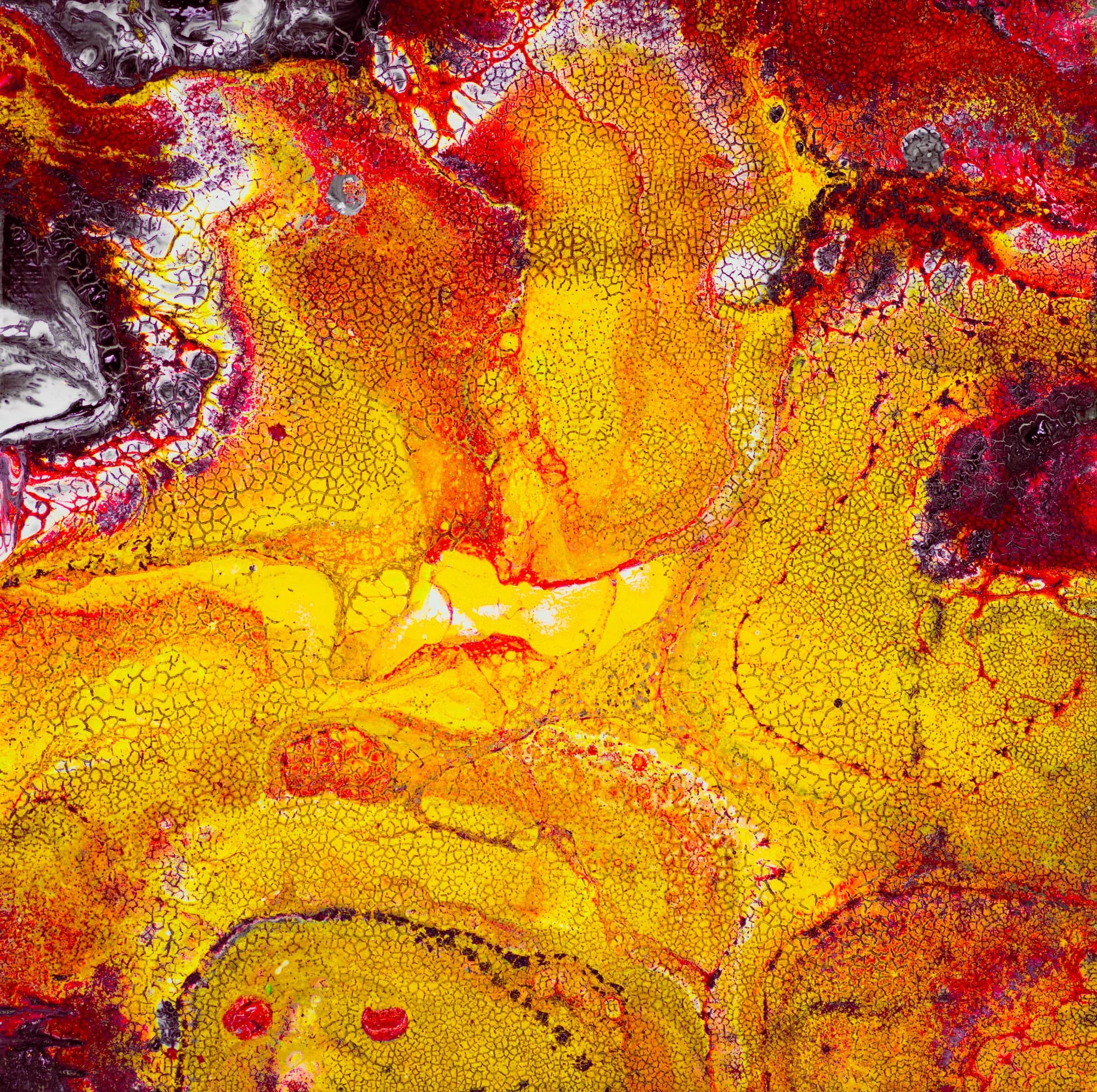 Molten Crackle, Acrylic Abstract collection